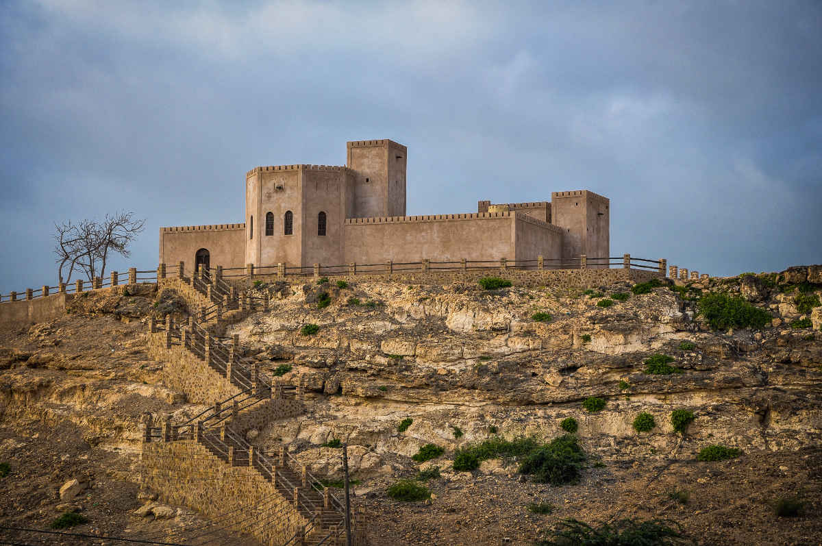 Taqah Castle, a restored fortress in Dhofar