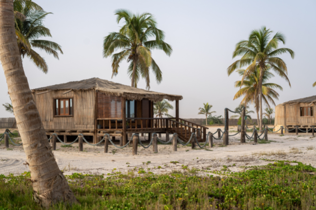 سولي لودج هوانا صلالة أكواخ بإطلالة جانبية على المحيط من الخارج