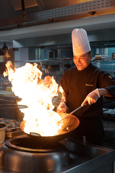 Chef Cooking at Rotana Salalah Oman