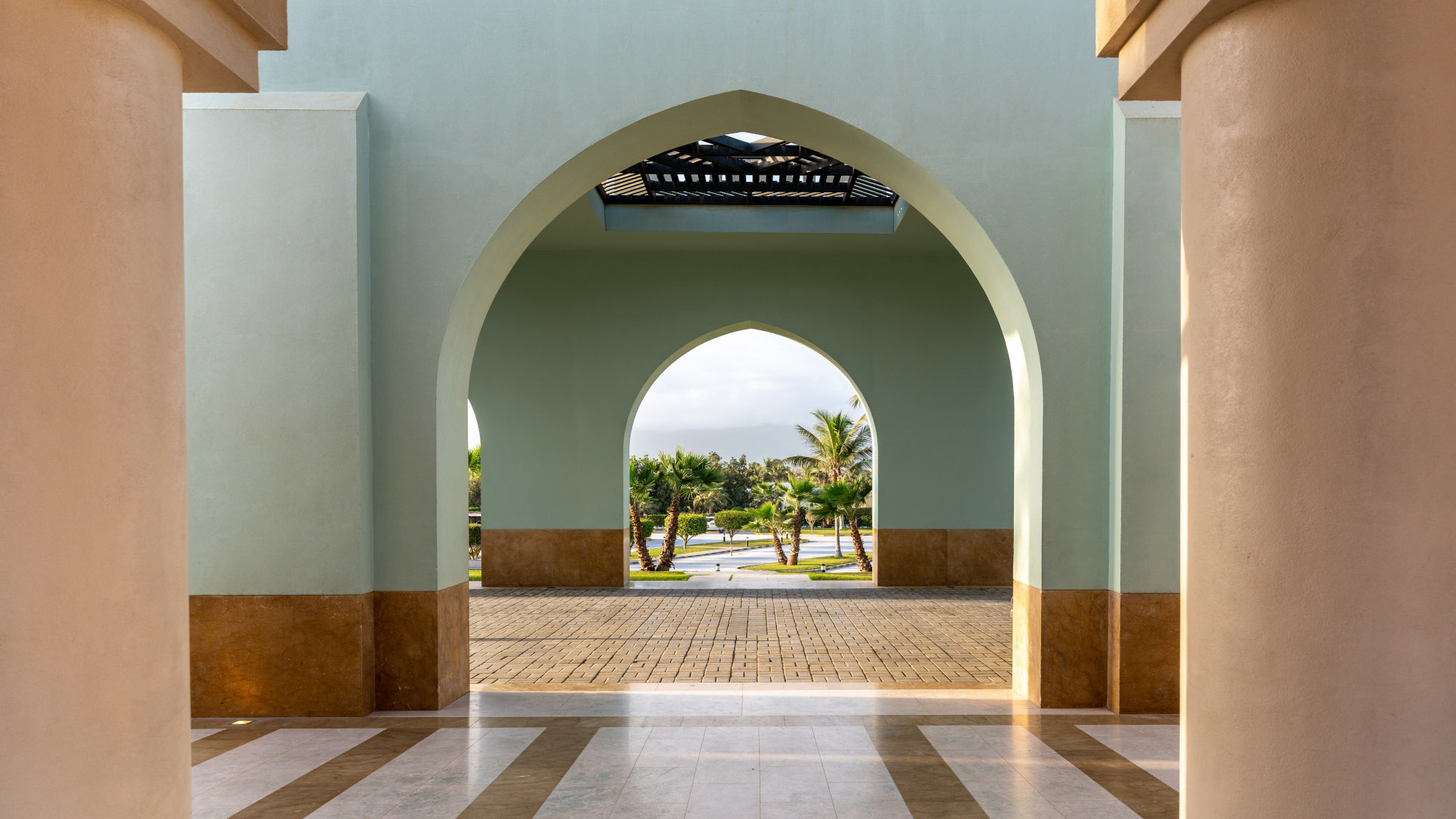Rotana Salalah Lobby entrance. 
