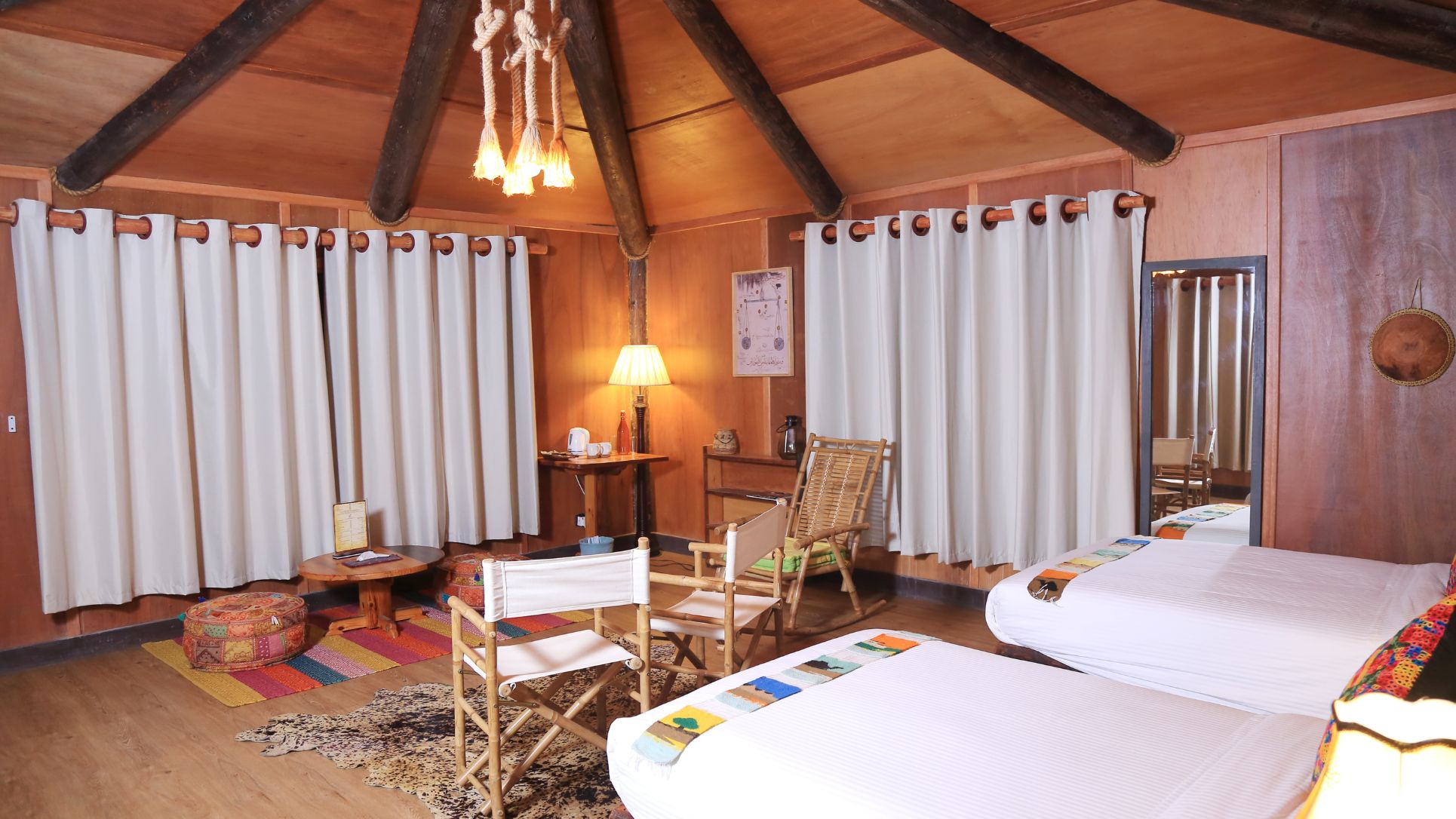 كوخ بسريرن داخل سولي لودج صلالة