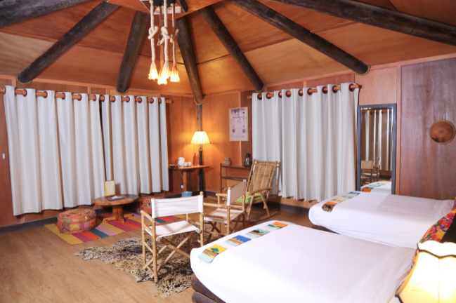 سولي لودج كوخ بسريرين هوانا صلالة