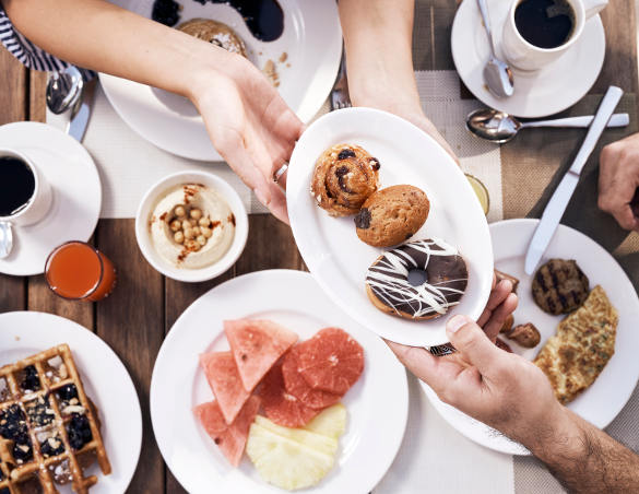 Hotels restaurant in Salah with breakfast sharing restaurant and food