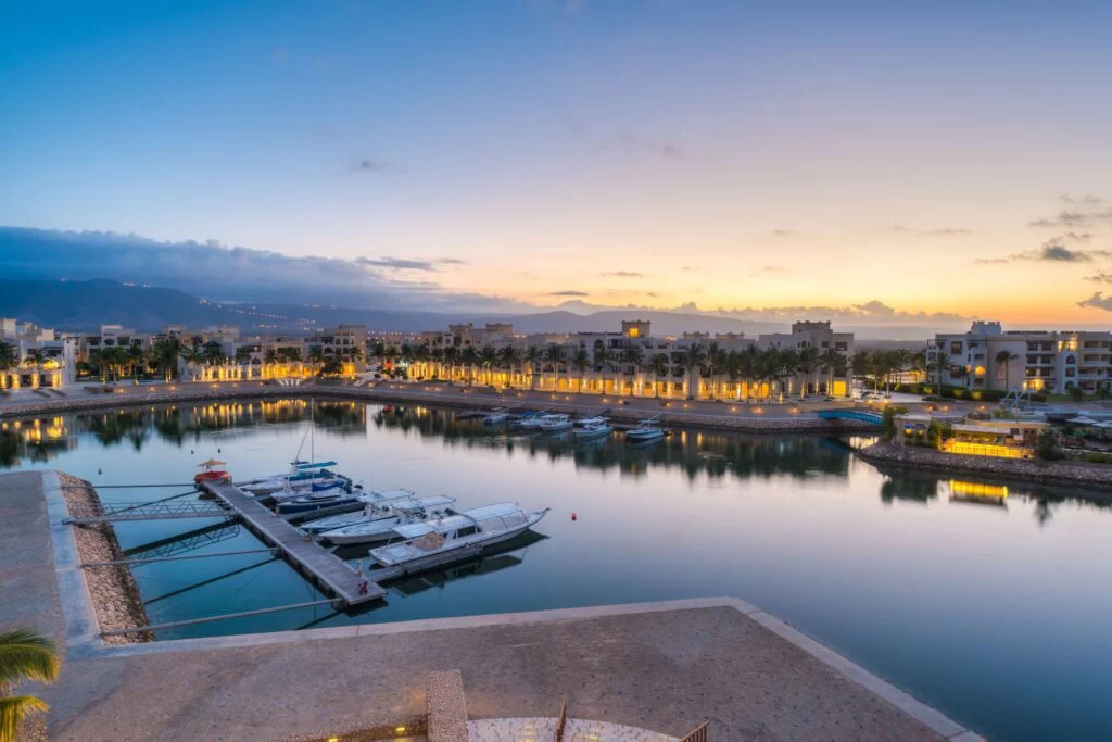 aerial picture for the Marina at Hawana Salalah Oman