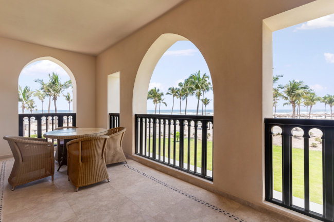 Club Rotana ocean view room Terrace at Rotana Salalah Oman