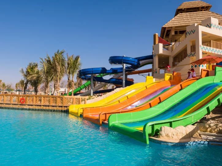 slides in hawana salalah aqua park package for hotels
