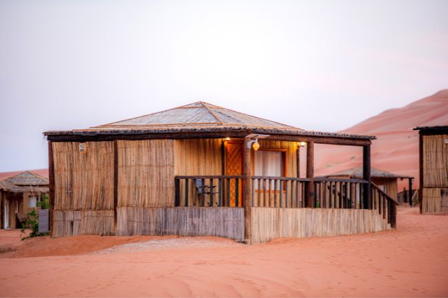 Empty Quarter Eco Lodge Salalah Desert Oman bungalow