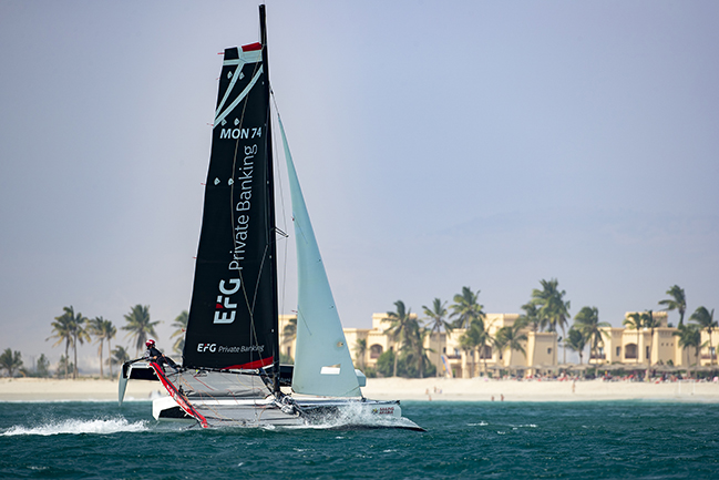 sailing boat in the sea at hawana salalah oman
