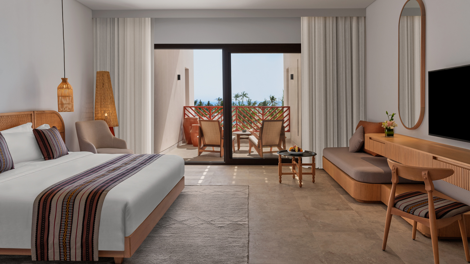 Image inside the accessible rooms at the Club by Fanar Hotel Salalah