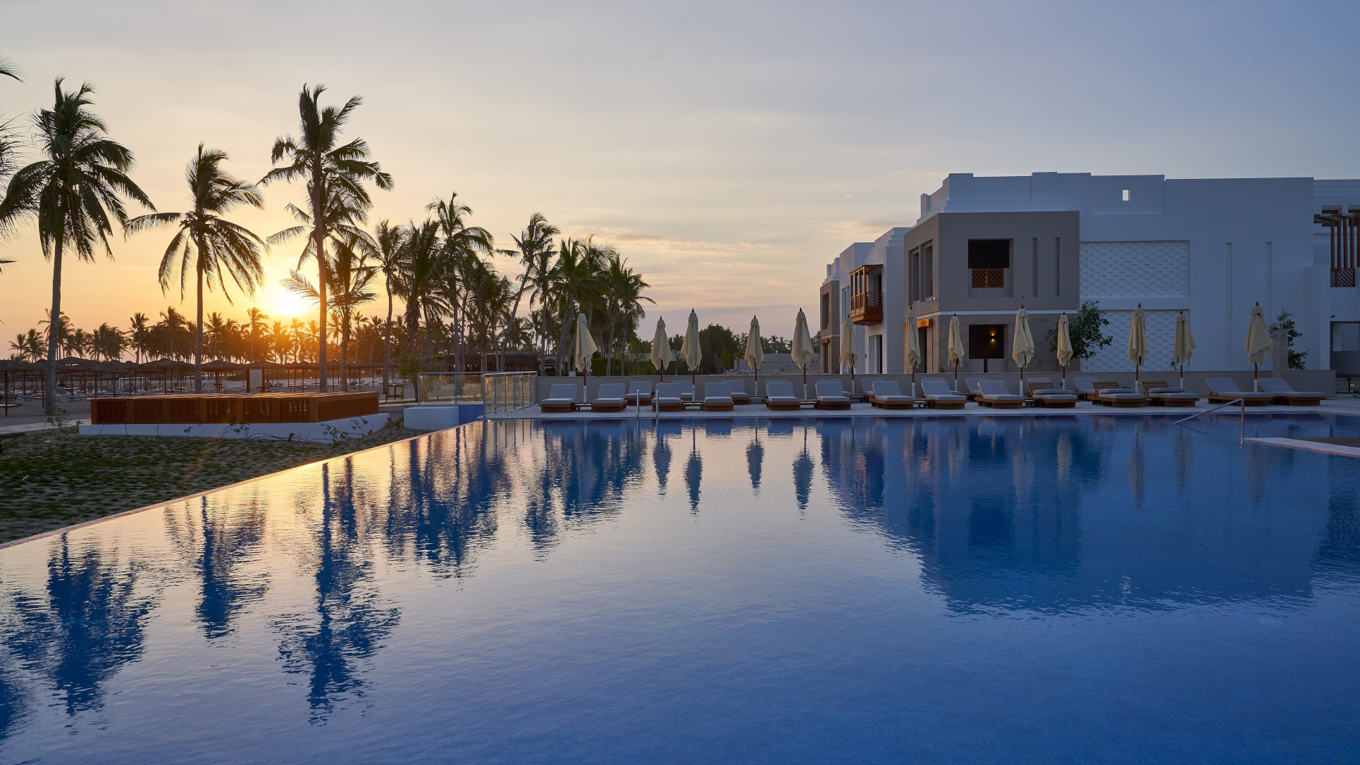 The Pool during the sunset 