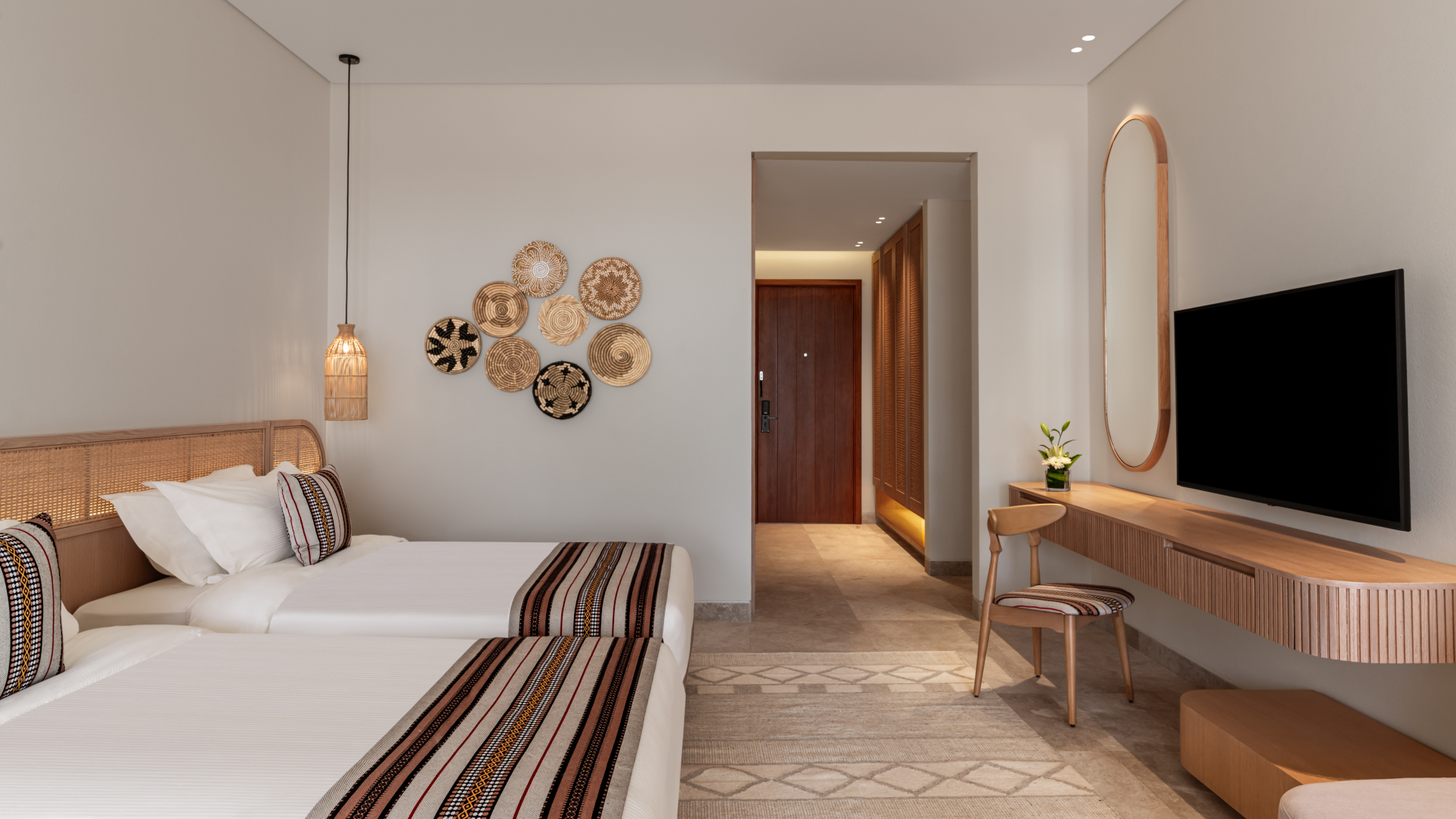 Twin Bed Room at The Club By Fanar Salalah 