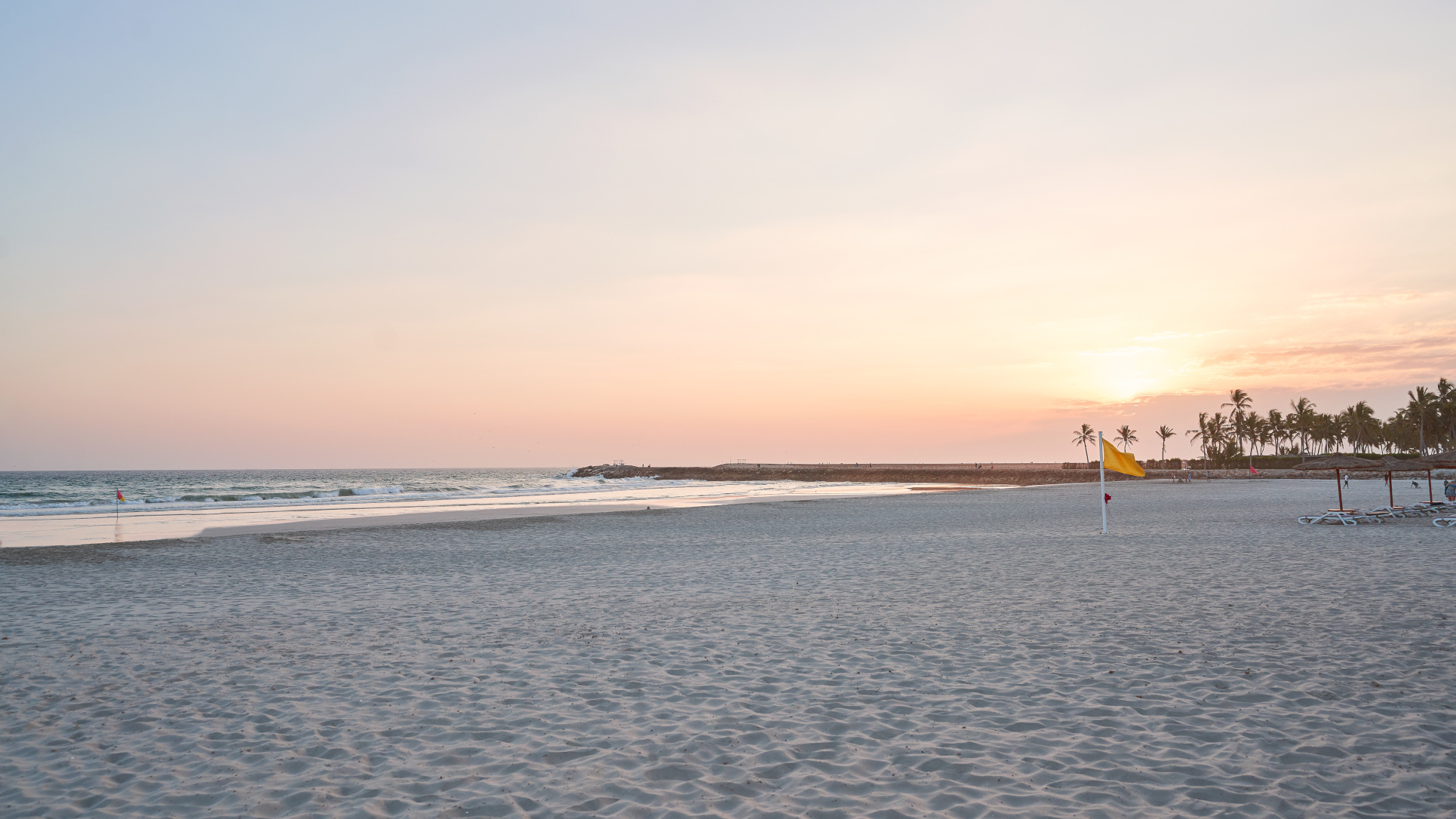 Image for the Sandy Beach during the sunset at The Club By Fanar Hotel Salalah