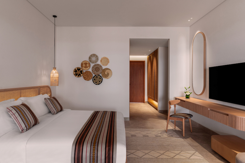 King Room at Club By Fanar king bed, Hawana Salalah